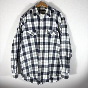 Vintage‎ LL Bean Shirt Mens X-Large Tall Flannel Button Up Plaid Macflannel USA